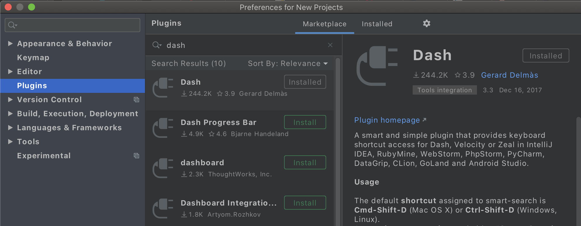 Install extension in Android Studio